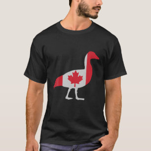 T-shirt Jolie Oie D'Amour En Feuille D'Érable Drapeau Cana