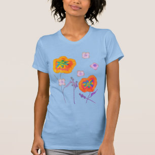 T-shirt Jolie place l'art floral Abstrait à porter