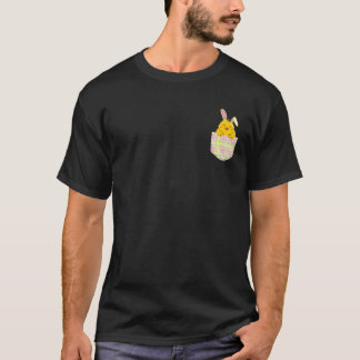 T-shirt Jolie Pocket Bunny de Pâques T Chemise - Pâques T
