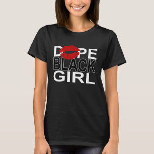 T-shirt Jolie reine noire éduquée filles Melanin Af