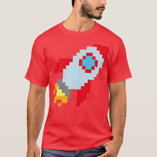 T-shirt Jolie roquette rétro navire pielé conception Littl