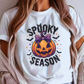 T-shirt Jolie saison effrayante Citrouille Halloween