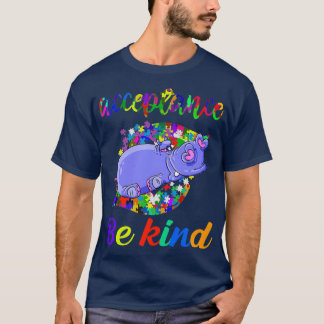 T-shirt Jolie Sensibilisation sur l'autisme Hippo Funny En