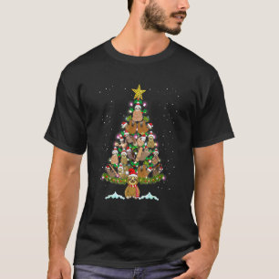 T-shirt Jolie Sloth Christmas Tree Sloth Santa Hat Men Wom