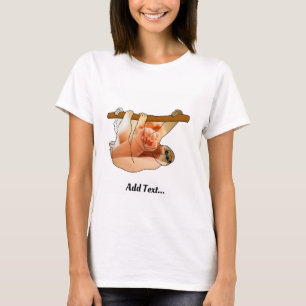 T-shirt Jolie Sloth Pénétrée   Ajouter votre photo et votr
