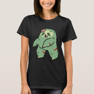 T-shirt Jolie Sloth Zombie Vert