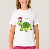 Jolie tortue en chapeau de Père Noël