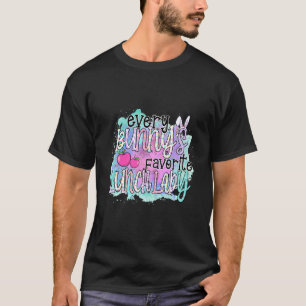 T-shirt Jolie Vêtements de Pâques Chaque Bunnys Déjeuner f
