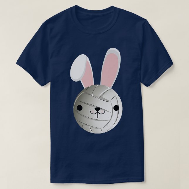 T-shirt Jolie Volleyball Bunny Funny Enfants Garçons Fille (Design devant)