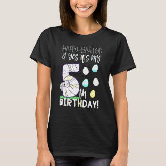 T-shirt Jolies Filles Joyeuses Pâques Oui C'est Mon 5ème A