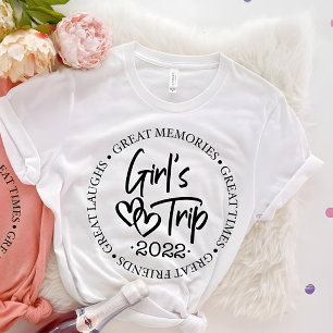T-shirt Jolies Filles Voyage Vacances Besties Correspondan