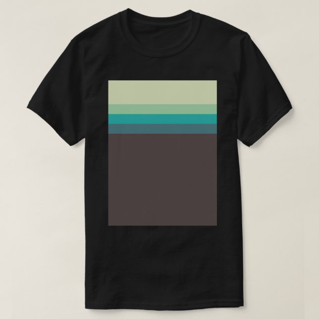 T-shirt Jolies rayures de beaux verts (Design devant)