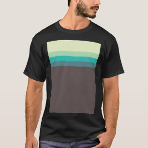 T-shirt Jolies rayures de beaux verts
