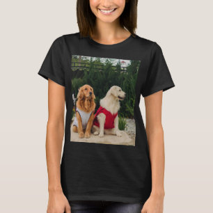 T-shirt Jolis chiens meilleurs amis Amis drôles de l'anim