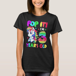 T-shirt Jolis Jouets Licorne Fidget Pop It J'ai 3 Ans Enfa