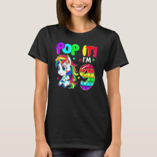 T-shirt Jolis Jouets Licorne Fidget Pop It J'ai 9 Ans Enfa