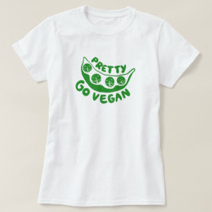 T-shirt Jolis Pois S'Il Vous Plaît Allez Vegan Cute Pun Fu