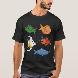 T-shirt Jolis poissons dessin animé