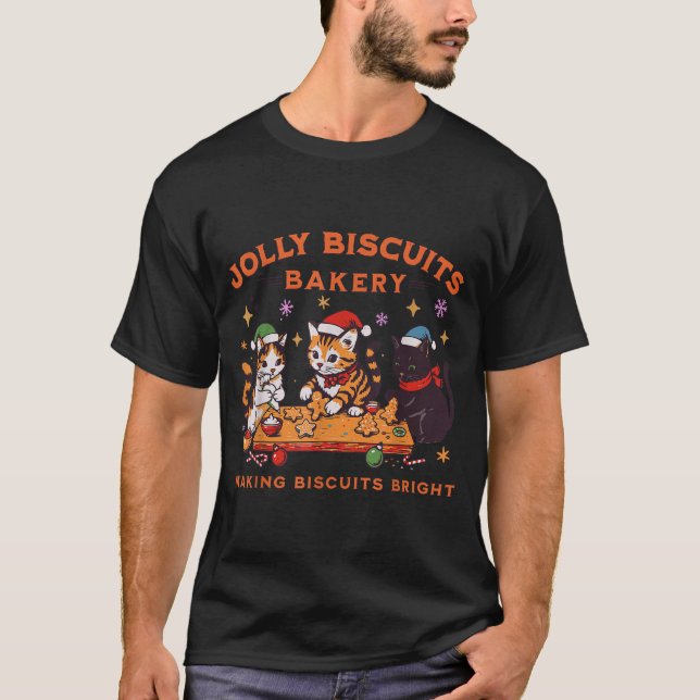 T-shirt Jolly Christmas Biscuits Bakery Baking Crew Xmas C (Devant)