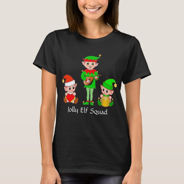 T-shirt Jolly Elf Squad (Devant)