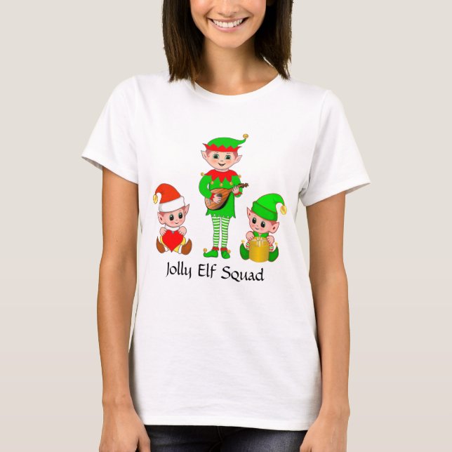 T-shirt Jolly Elf Squad (Devant)