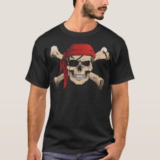 T-shirt Jolly roger Drôle Pirate Halloween Costume 5755