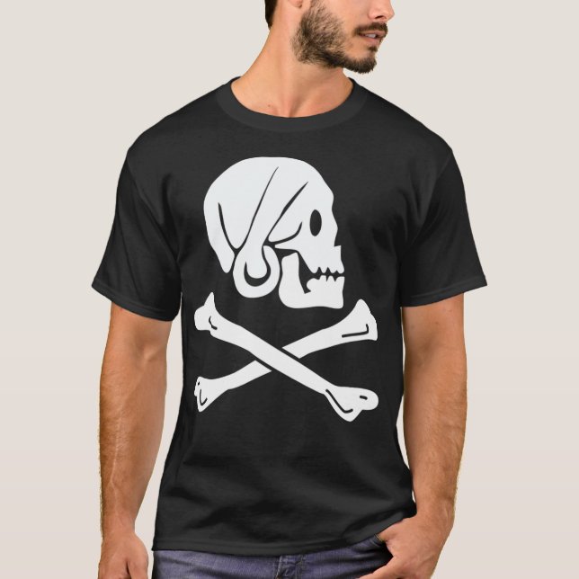 T-shirt Jolly Roger Henry Every Pirate Flag  (Devant)