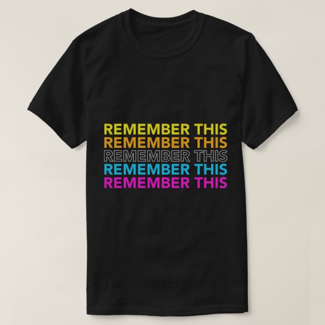 T-shirt Jonas Brothers - Souvenez-vous de cela (Design devant)