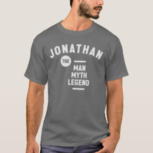 T-shirt Jonathan The Man Myth Legend Nom Jonathan
