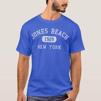 T-shirt Jones Beach New York 1929 Varsity Arched Text Mens