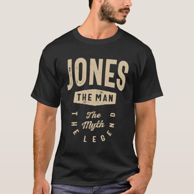 T-shirt Jones L'Homme Le Mythe La Légende (Devant)