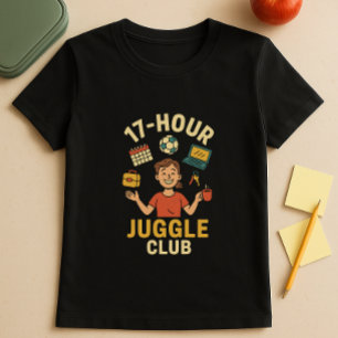 T-shirt Jonglage du calendrier des parents de l'école; Mèr