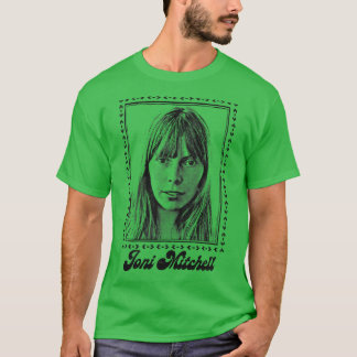 T-shirt Joni Mitchell Retro 1970 Style Fan Art Design 1