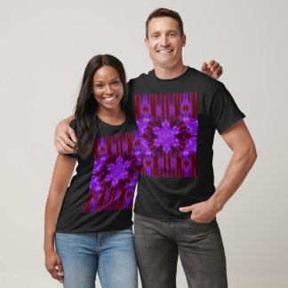T-shirt Jonquille en velours floral bohème graphique