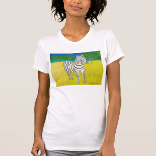 T-shirt Jonquille la chemise de zèbre par Julia Hanna