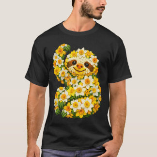 T-shirt Jonquille Paresseux Fleur Jardinage