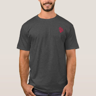 T-shirt Jonquilles Emblème de Dentelle Rouge | Floraison d