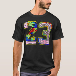 T-shirt Jordan 1 J Balvin chemises Rose 23 J Balvin Basket