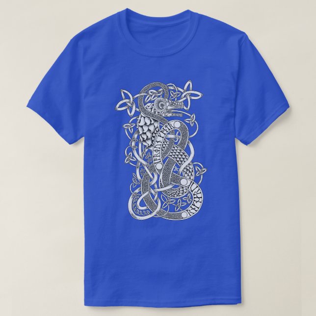 T-shirt Jormungandr Norse Mythologie Le Serpent Midgard 2 (Design devant)