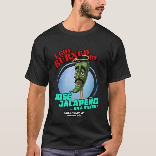 T-shirt Jose Jalapeno Sur Un Bâton Green Bay WI 2023 (Devant)