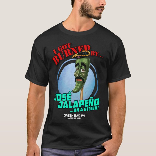 T-shirt Jose Jalapeno Sur Un Bâton Green Bay WI 2023 (Devant)
