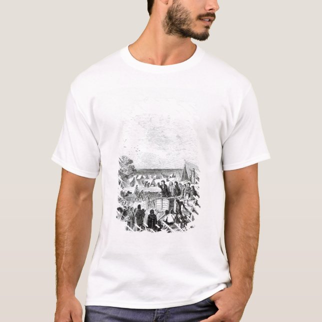 T-shirt Joseph Smith prêchant dans la région sauvage (Devant)