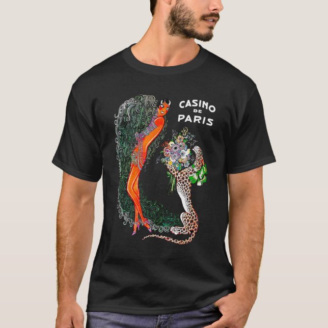 T-shirt Josephine Baker Cheetah Jazz Age (Devant)