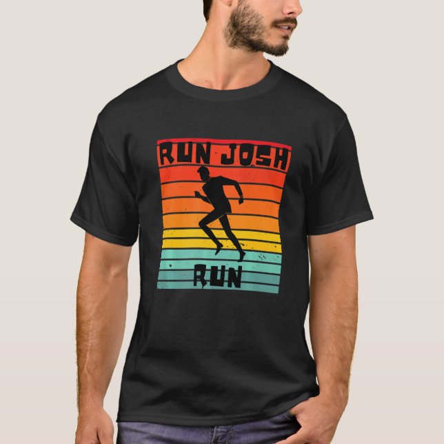 T-shirt Josh Hawley Run Libre Josh Hawley Running Retro St (Devant)