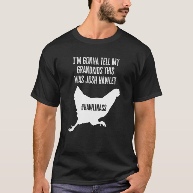 T-shirt Josh Jan 6 Hawley Chicken Running Away (Devant)