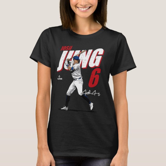 T-shirt Josh Jung Texas Baseball Players MLBJJO3001 (Devant)