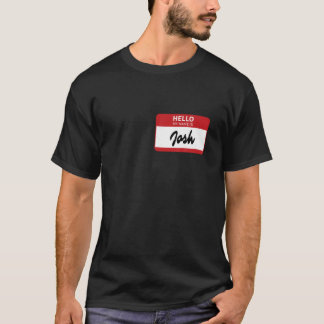 T-shirt Josh Name Tag T Shirt Hi Mon Nom Est Sticker