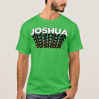 T-shirt Joshua Drôle Rétro Vintage Coucher de soleil Joshu