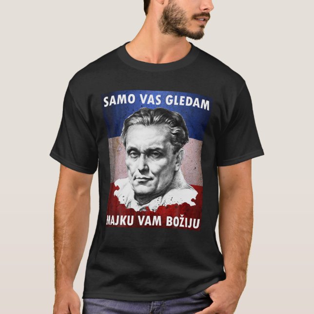 T-shirt Josip Broz Tito Samo vas gledam Je vous regarde (Devant)