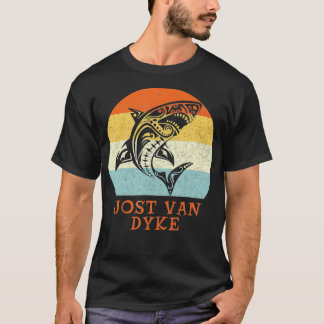 T-shirt JostVanDyke BVI ibbean Vacation rétro Vintage